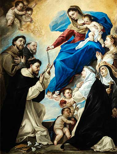 Luca Giordano, La Madonna del Rosario