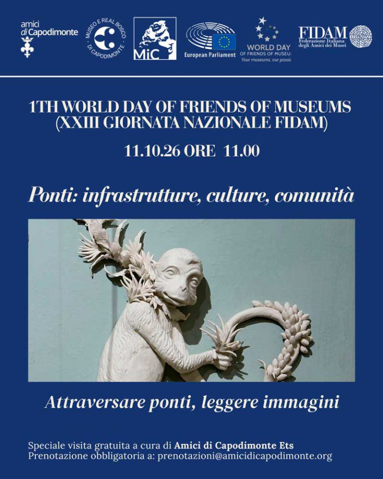 Scopri di più sull'articolo <strong>Attraversare ponti, leggere immagini</strong></p>Speciale visita a cura di Amici di Capodimonte</p><strong>Domenica 11 ottobre ore 11:00</strong></p>Museo e Real Bosco di Capodimonte</br>